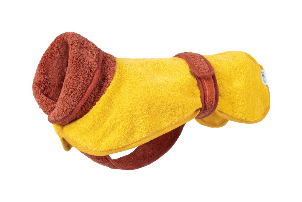 Premium cotton dog bathrobe by OYAPET, a leading dog bathrobe manufacturer