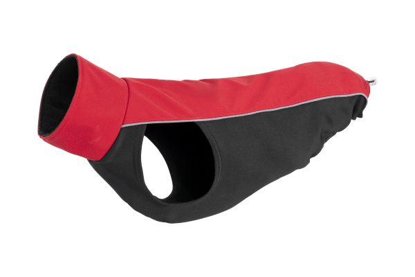 Close-up of Soft Shell Dog Vest fabric – softshell with fleece lining